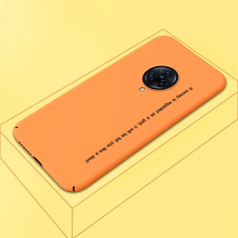 Жесткий ПК чехол для телефона ADKO ярких цветов для Vivo NEX 3, ударопрочный Ультратонкий чехол с буквенным принтом, чехол для Vivo Nex 3 - Цвет: Orange