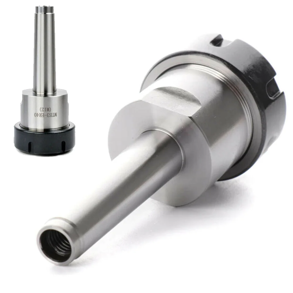 

MT2 ER40 Collet Drill Chuck Silver Black Morse Taper Metalworking Holding Tool