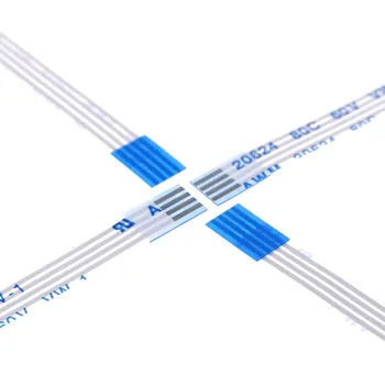 

100pcs Flexible Flat Cable FFC 4 PIN 1.0 mm pitch Same ends Length 60 70 80 100 120 150 200 250 300 350 400 450 500 600 700mm
