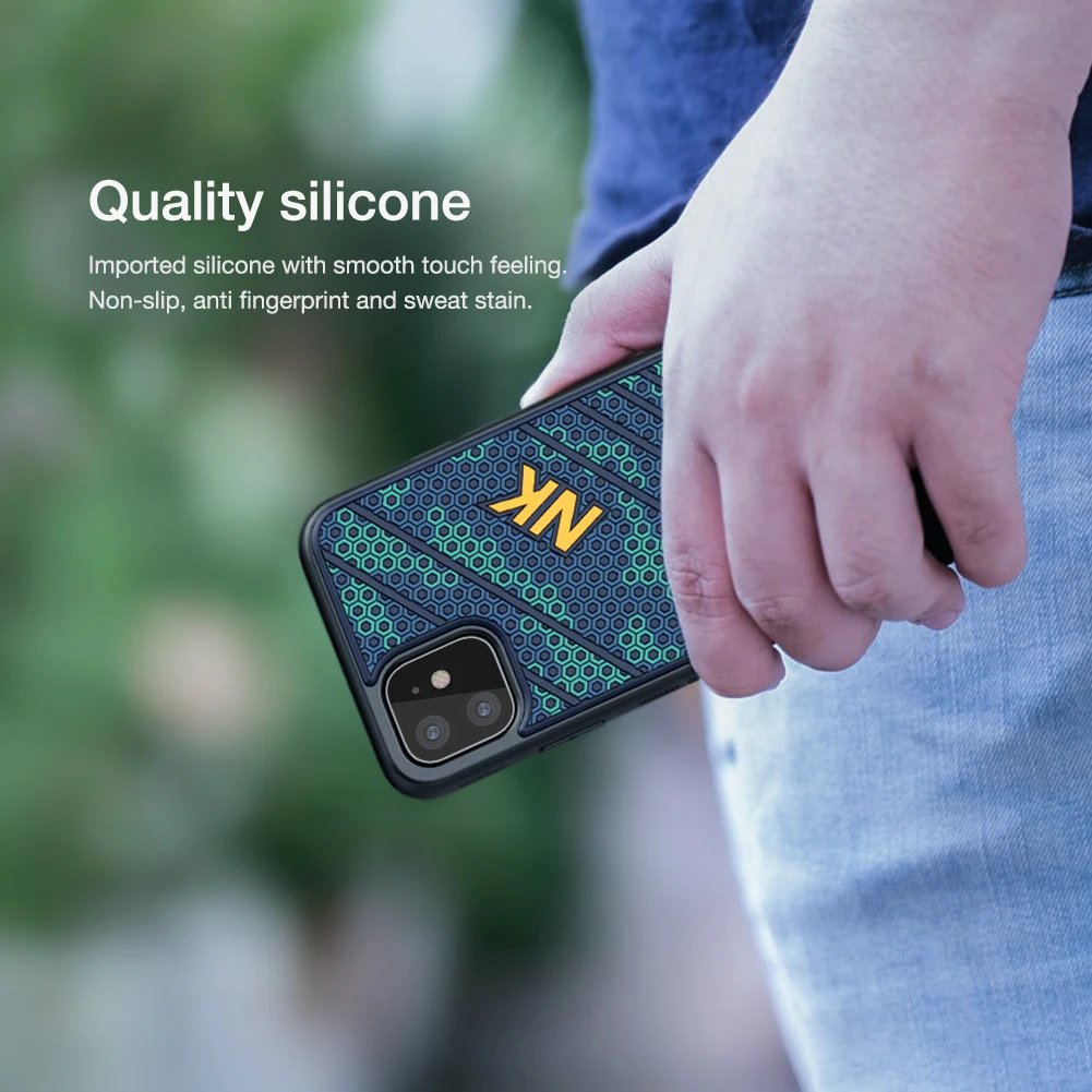 NILLKIN для iPhone 11 Pro силиконовый PC чехол для телефона для iPhone 11 Pro Max 3D рельефный Силиконовый ТПУ противоударный чехол на заднюю панель