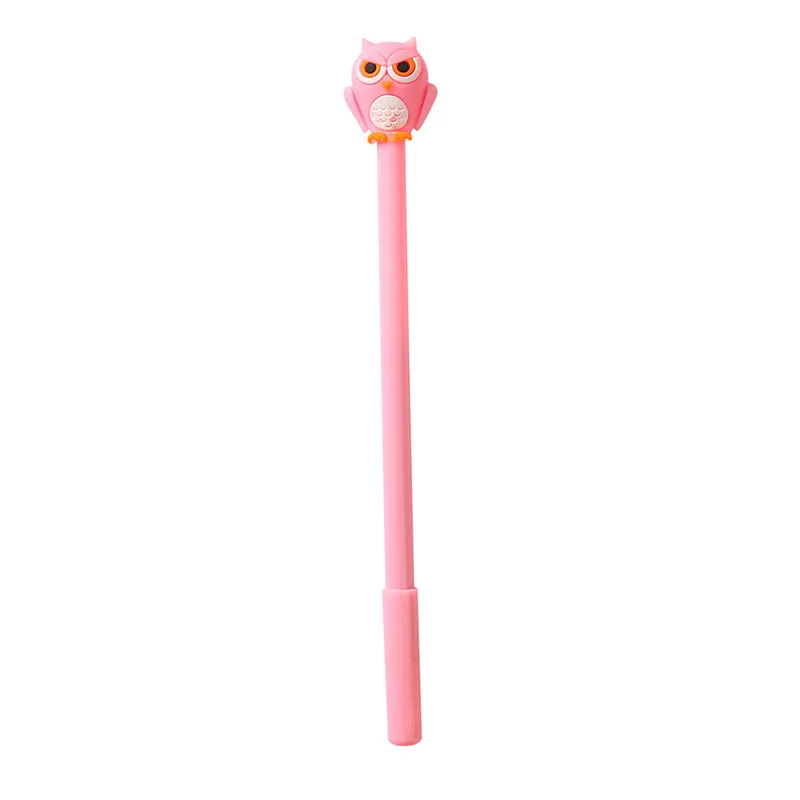 

24 Pcs Cartoon Jelly Color Silicone Head Gel Pen Cute Learning Stationery Owl Student Stationery Office Pen Kawaii Supplies