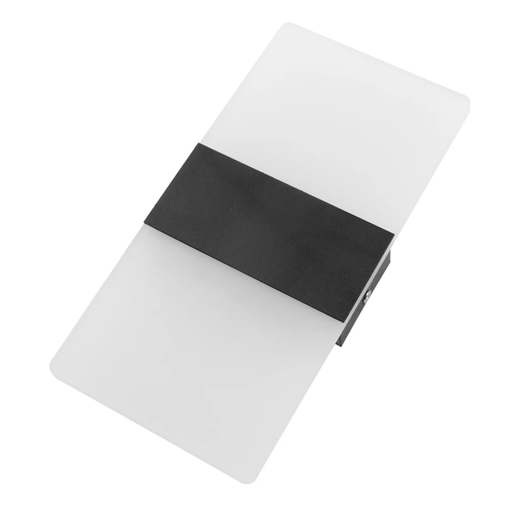 모던 실내 장식 LED 벽 램프, 위아래 더블 헤드, 침실 복도 계단용 아크릴 벽 조명, AC110V, 220V, 3W, 6W, 12W