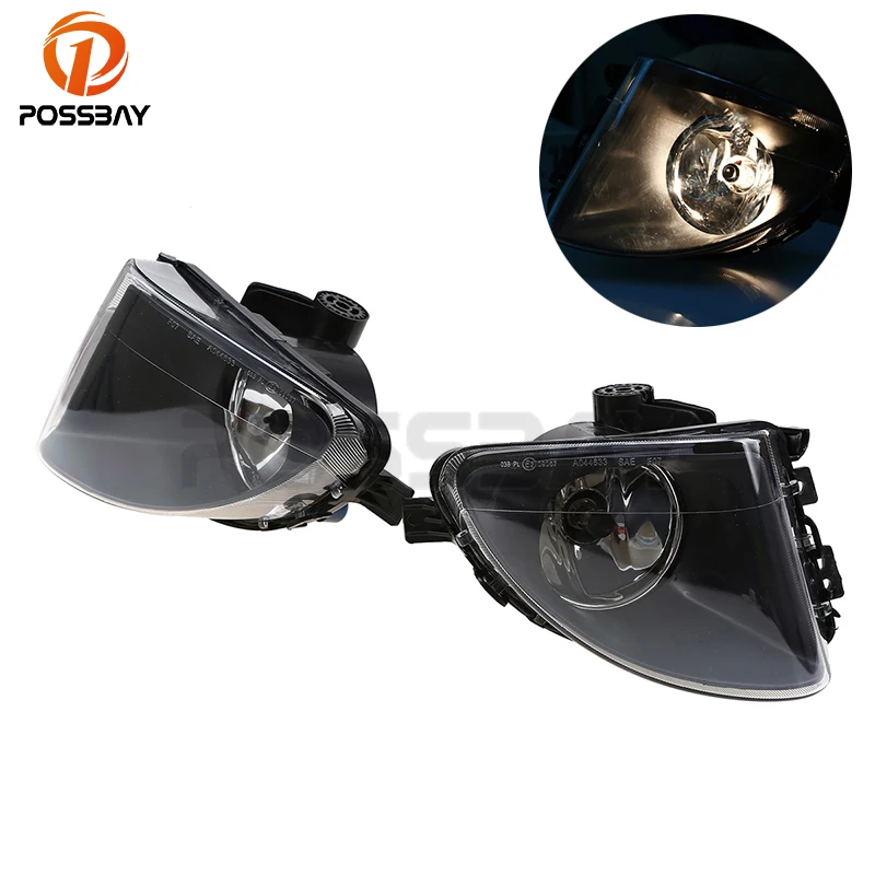 POSSBAY Front Bumper Fog Lights Driving Lamps for BMW F10 F11 F18 5