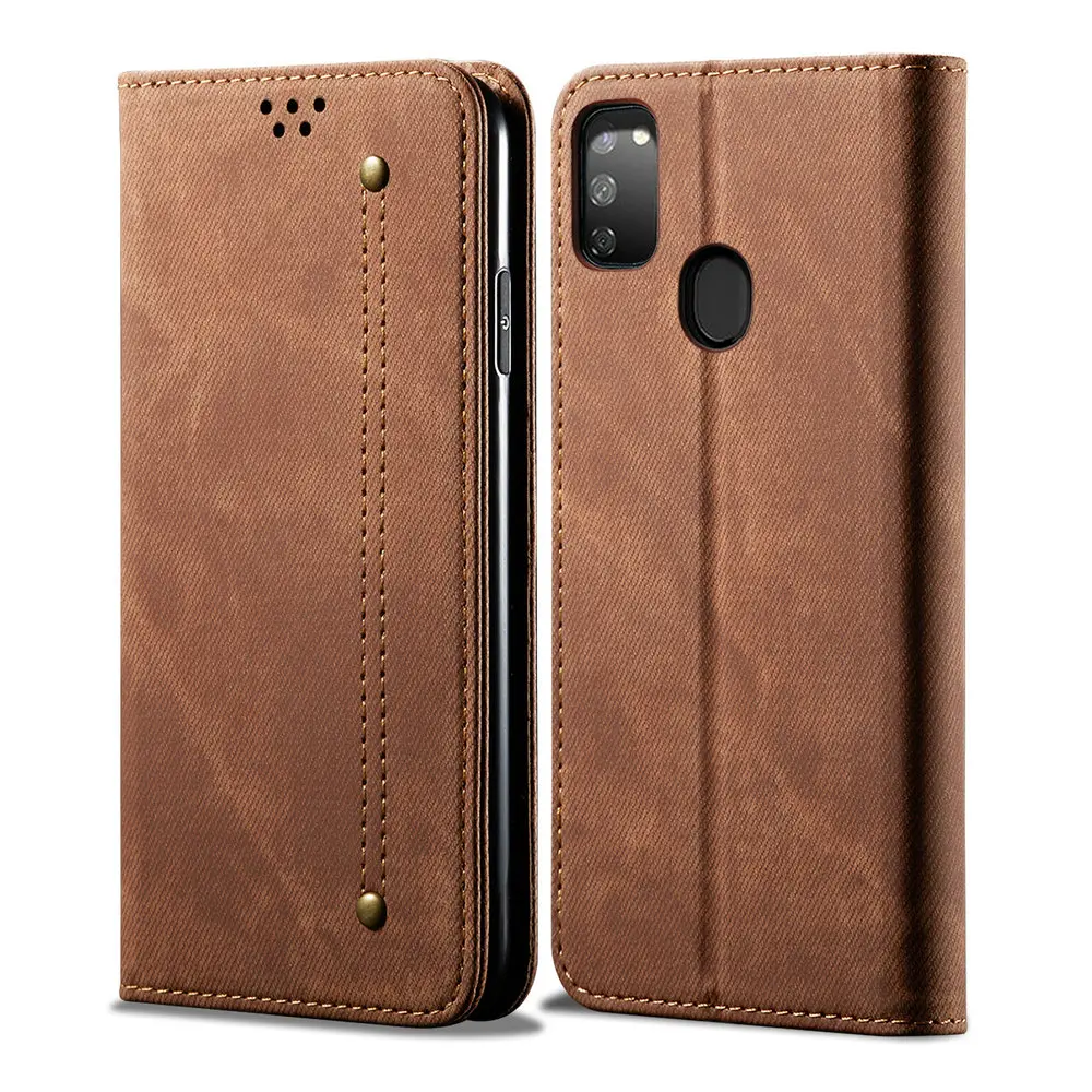 Роскошный Тканевый твердый кожаный чехол для samsung M30s чехол samsung Galaxy M30s M30 S A50 10 кошелек для samsung M 30s откидной Чехол