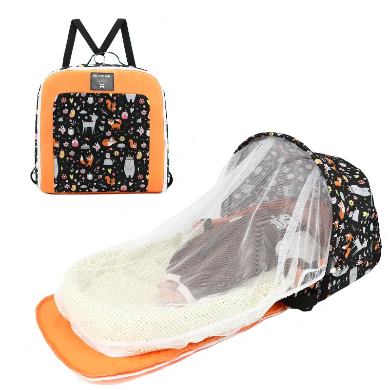 Baby Bed Sleeping-Basket Soft-Cribs Sun-Protection Travel Foldable Infant Breathable