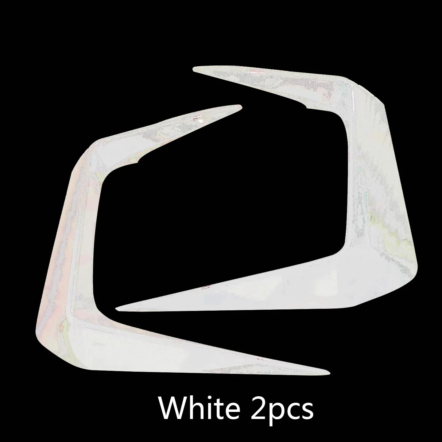 2 шт. авто передний противотуманный светильник для бровей Веки крышка отделка переднего бампера противотуманный светильник Накладка для Toyota RAV4 - Цвет: White 2pcs