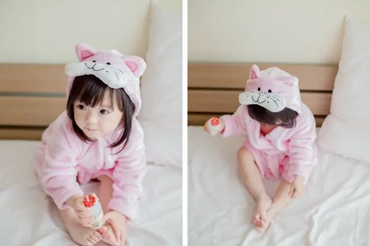 Kigurumi/толстовки с единорогом; Детские Банные халаты; детские пижамы для мальчиков и девочек с изображением животных из мультфильма «Звездная Радуга»; ночная рубашка; детская одежда для сна; халат