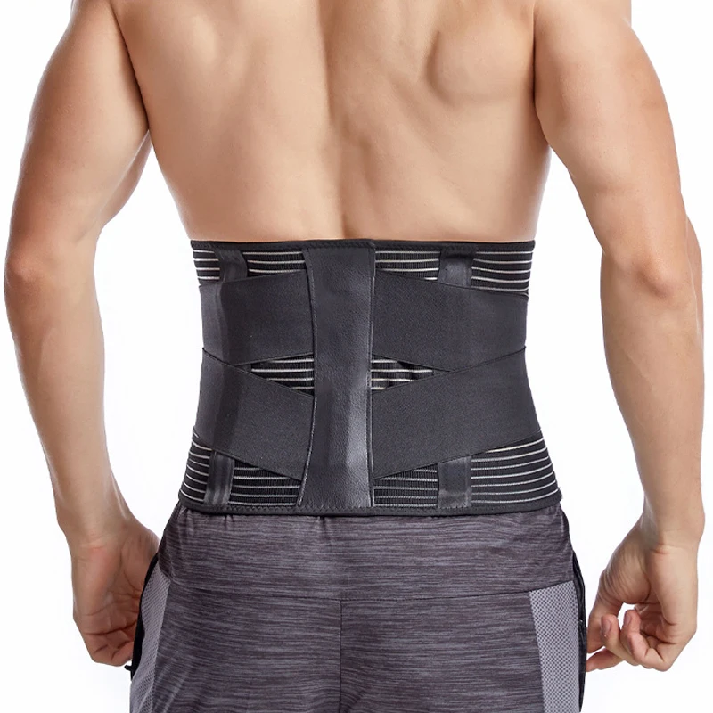 

Steel Bone Waist Trimmer Belt Adjustable Neoprene Orthopedic Lumbar Disc Herniation Back Belt Braces&Support Correction Corset