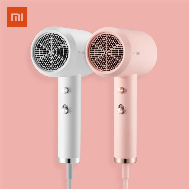 Goede Xiaomi Zhibai Anion Föhn Aluminium Legering Body Luchtuitlaat Anti Hot 2 Speed 3 Temperatuur Sneldrogende haar Tools HL311 HL312