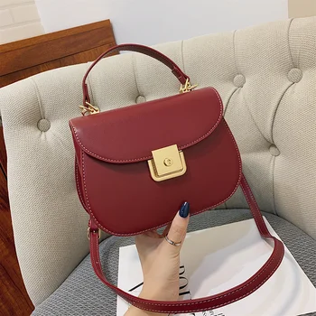 

Fashion Pu Leather Shoulder Bag Crossbody Bags for Women 2020 Women's Bag Trend Purses and Handbags Luxury Designer Circular Bag