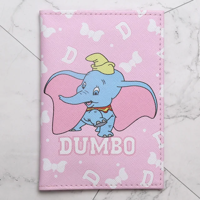 Disney Fashion PU Passport Cover Frozen 2 Elsa Mickey Winnie Cartoon Print Girls Boys ID Card Holder Travel Ticket Passport Case DS-17