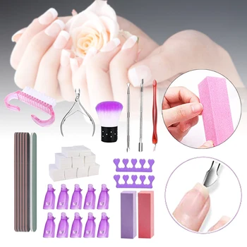 

Pusher Cotton Pad Grinding Salon Practical Nail Polish Home Portable Remover Tool Kit Anti Slip Easy Apply Professional Clip Cap