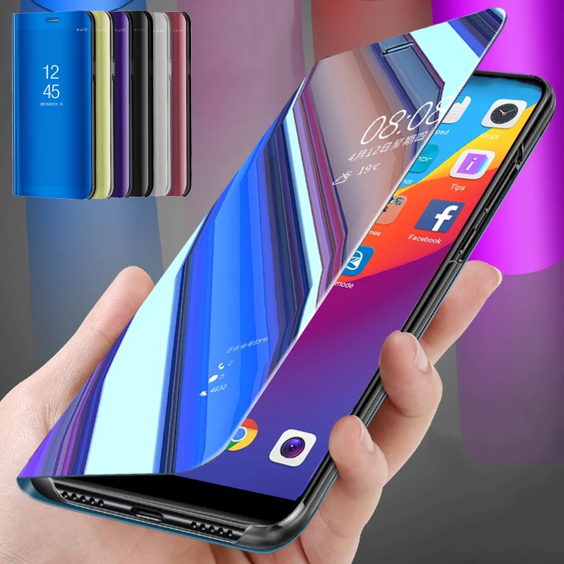 

Smart Mirror Flip Phone Case for Honor 7A 8S 8A 8C 8X X8 360 Clear View Back Case For Huawei Honer 10 Lite 10 Light KSE-LX9 Capa