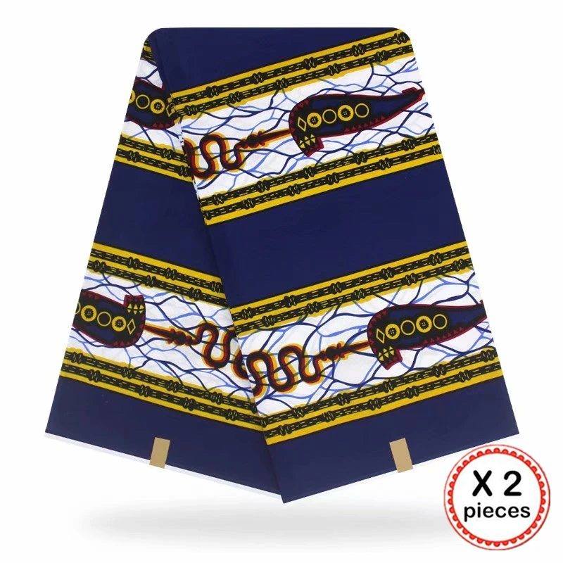 Африканская восковая ткань с принтом Хлопок Шитье Анкара африканская ткань 12 ярдов Нигерия Гана ткань для DIY свадебного платья 91604