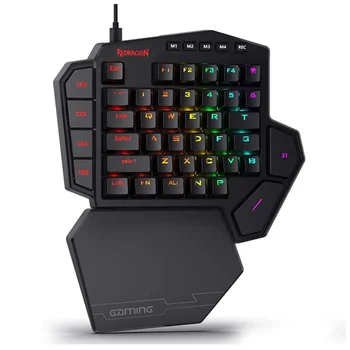 شراءريدراجون-لوحة مفاتيح ألعاب ميكانيكية صغيرة RGB K585 42 مفاتيح مع مفتاح أزرق مفاتيح LED لألعاب الموبايل