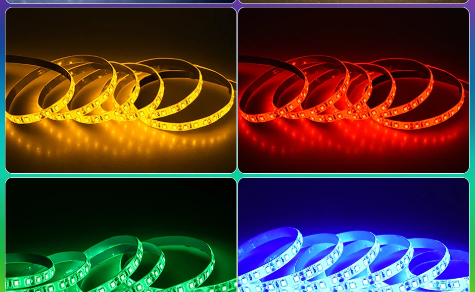 LED Strip Lamp 2835SMD DC12V Kitchen Cabinet Light Bedside Flexible LED Light Tape Ribbon TV Desktop Screen Backlight Bias Light