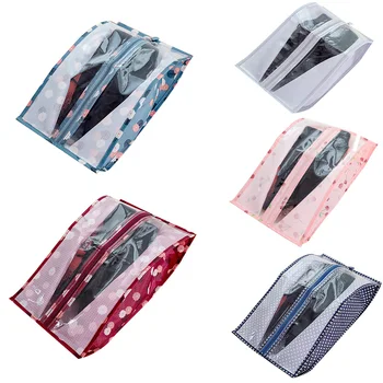 

5/6 pcs New Portable Waterproof Travel Shoe Bag Zip View Window Pouch Storage Organizer Hot
