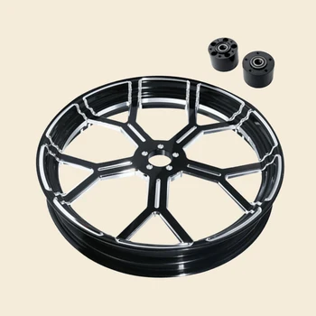 

Motorcycle 21" Front Wheel Rim Dual Disc Wheel Hub For Harley Touring Models with Dual Disc 2008-2019 (Fits non ABS models only)