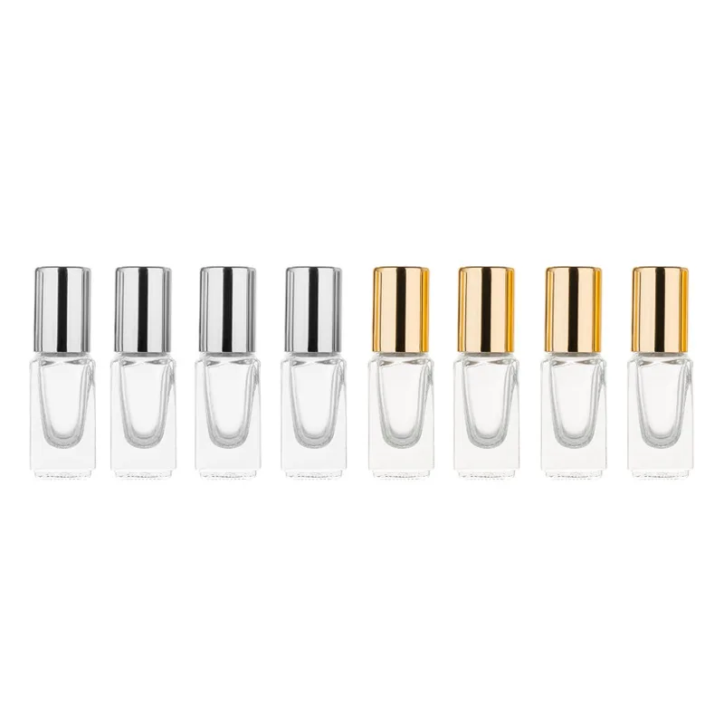 

3ML Roller Bottle with Stainless Roller Ball ,Refillable Empty Refillable Glass Bottle for Essential oil