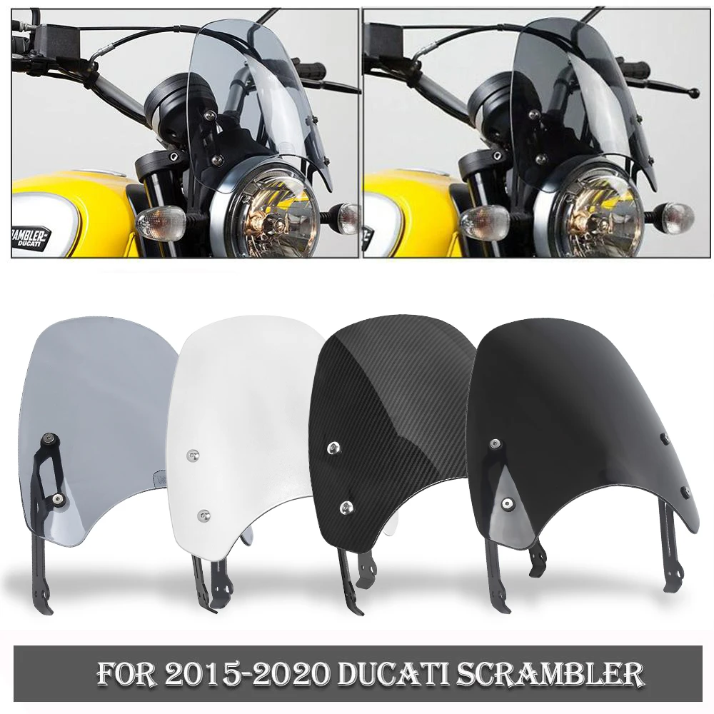 para ducati scrambler defletor windshield windshield fly screen acessórios da motocicleta