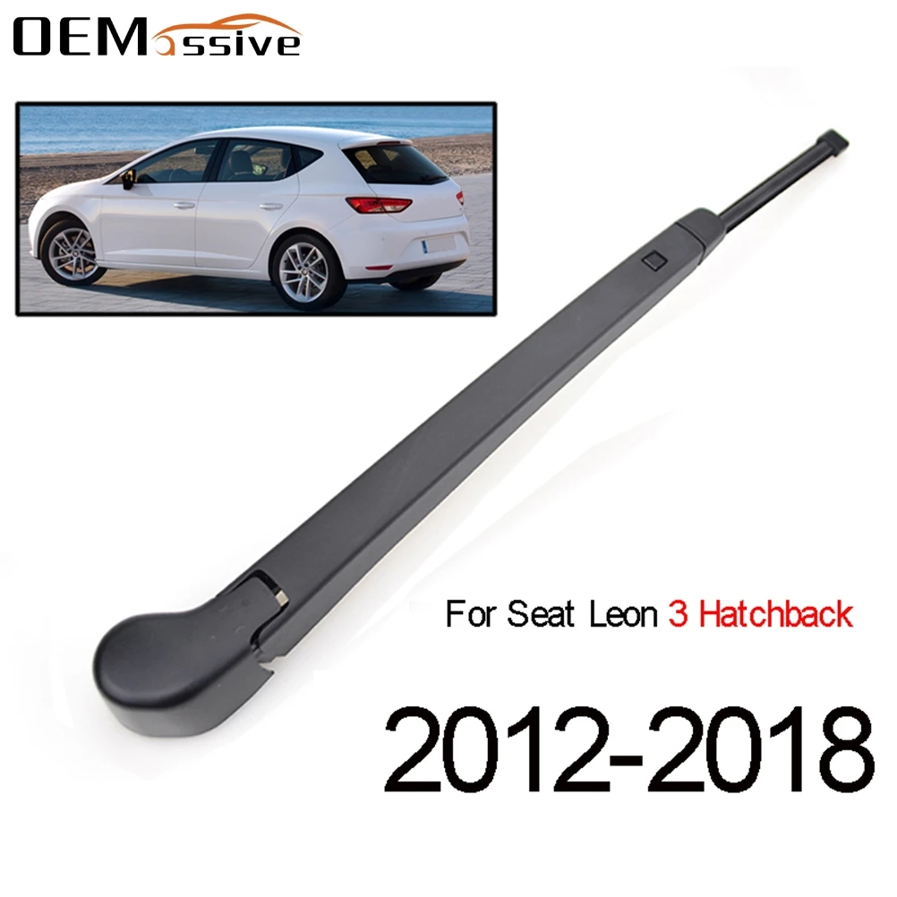 13" Tailgate Rear Window Windscreen Wiper Blade Arm Kit For Seat Leon Mk3 Hatchback 2012 2013