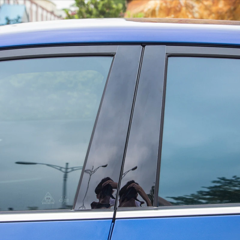 Автомобильный Стайлинг для hyundai Accent Solaris HC-Н. В., накладка на окно автомобиля, наклейка на среднюю колонну, s ПВХ, внешние аксессуары