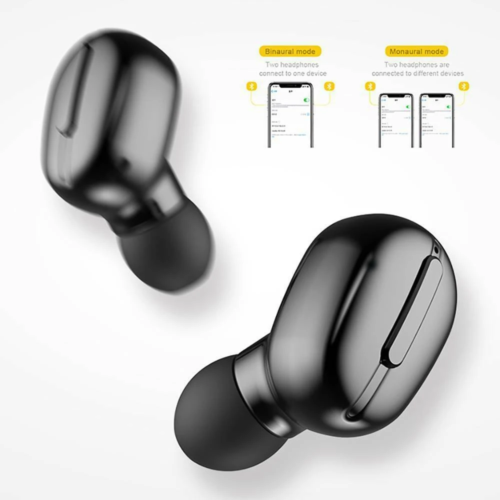 Wireless Bluetooth Earphone assistant in ear voice sports Headphones HD Stereo Earbuds For Smart phones Gaming Headset