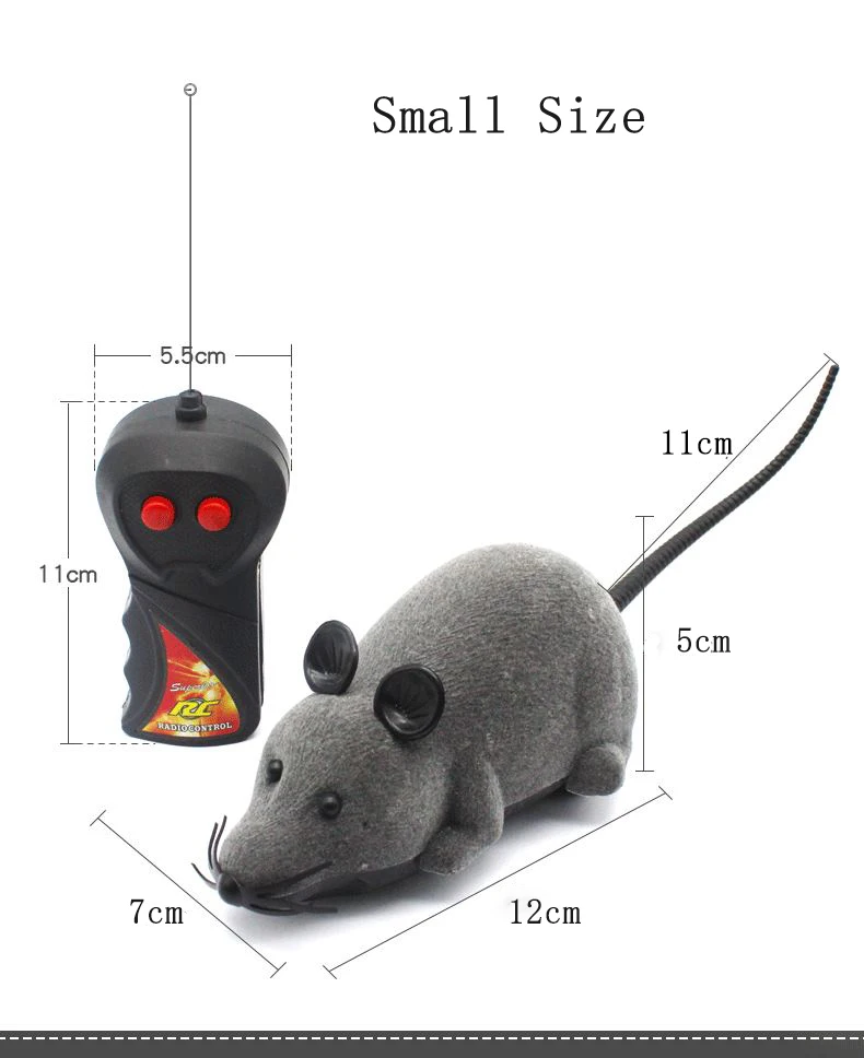 Мышь игрушка Беспроводная дистанционное управление; Электроника Ложные мыши интерактивные игрушки подарок для кошек Дети Прекрасная мышь