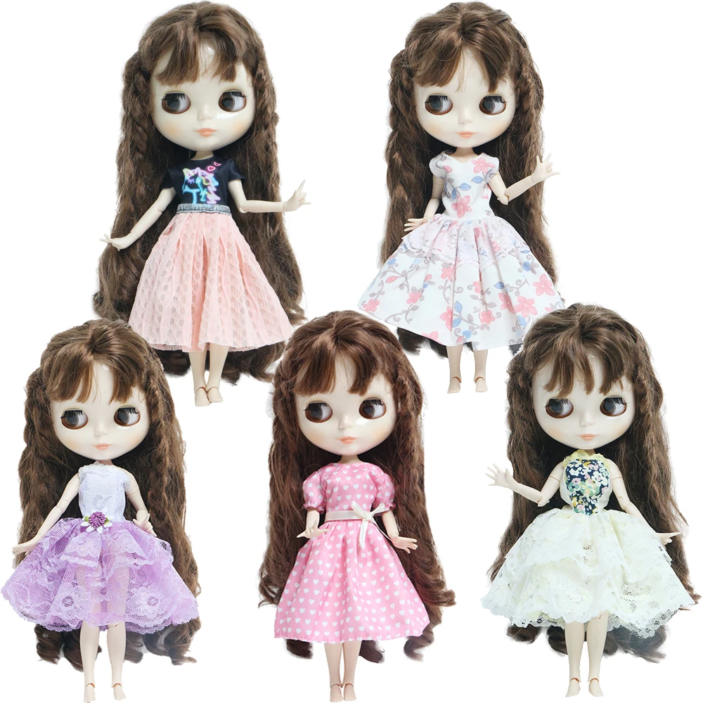 Doll Accessories 1x Cute Outfit Casual Tops Vest Trousers Skirt Mini Dresses Clothes for 30cm Girl Doll 11.5 Inch Toy Kids Gift plush doll accessories barbie doll clothes doll clothes accessories doll clothes doll accessories