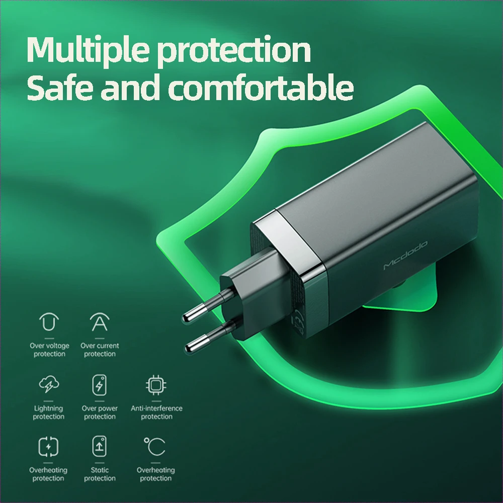 65W GaN Charger Fast Charge Type C USB with QC4.0