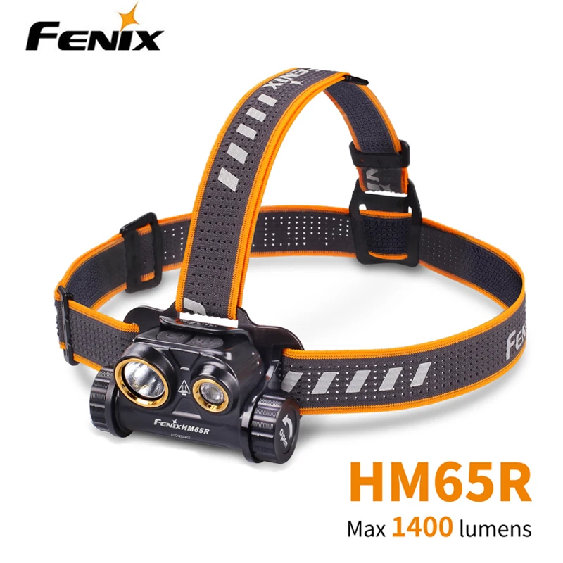 Двойные источники света Fenix HM65R 1400 люменов тройной магниевый налобный фонарь для длительной и высокой интенсивности активного отдыха