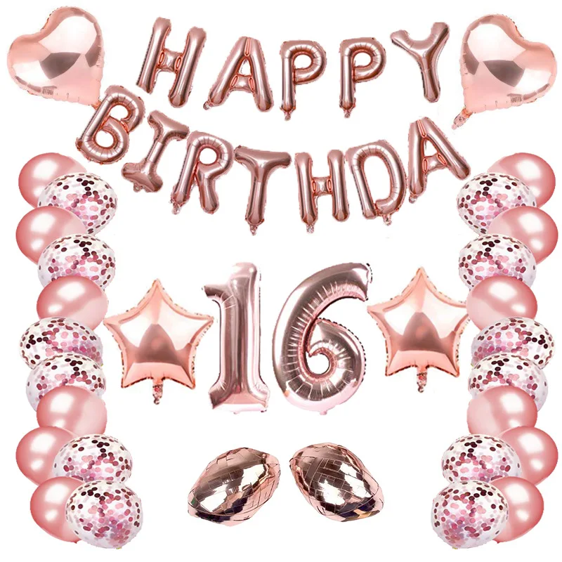 16 дюймов буквы фольгированные шары «С Днем Рождения» Happy День рождения украшения Детские воздушные шарики с алфавитом Baby Shower поставки - Цвет: 1