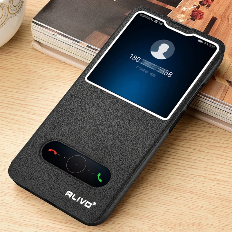 

For Huawei Honor 9X Case View Window Flip Stand PU Leather Cover For Honor 9X Pro Honor9X Global STK-LX1 Phone Cases 9 X Premium