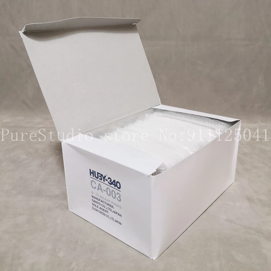 50bags (25pcs/bag) Huby-340 Clean Swab Coned Bulb Type 3" double tip COTTON APPLICATOR HUBY340 CA-003 sharp head