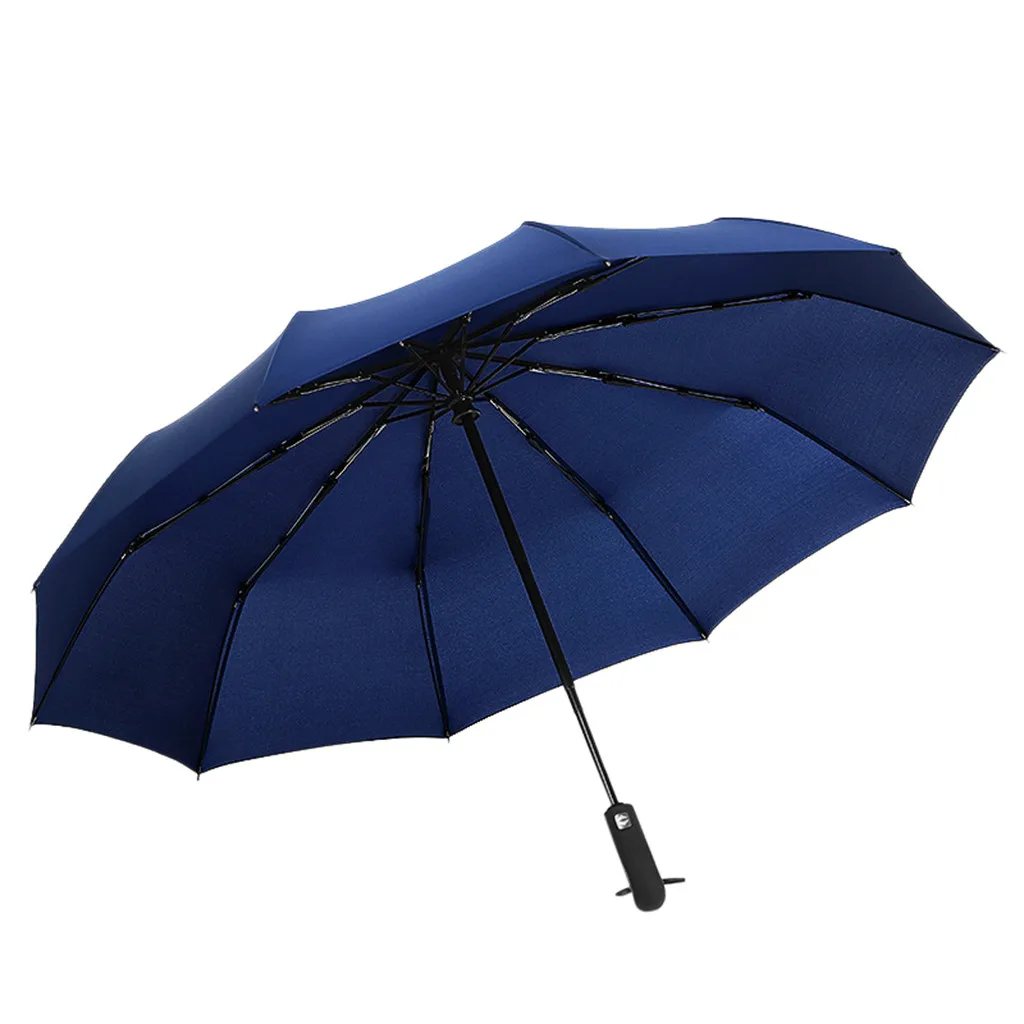 Taschenschirm Auf-Zu Automatik Mini Regenschirm Winddicht Schwarz Зонт с двойным увеличением бизнес складной зонт A1