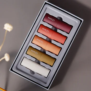 

Mousse Velvet Lipstick Set Matte Foggy Surface 5 Style Lip Stick Sexy Nude Waterproof Lasting Pigment Lip Makeup 5Pcs/set