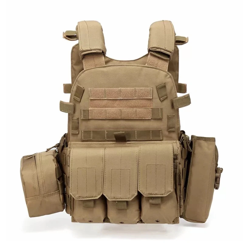 Outlife USMC страйкбол военный тактический жилет Molle Боевая штурмовая пластина Перевозчик тактический жилет 3 цвета CS верхняя одежда - Цвет: Yellow