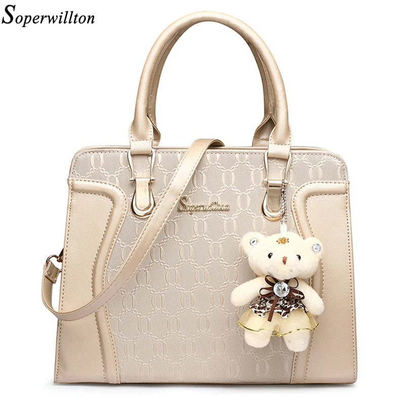 Beste Soperwillton Luxe Handtassen Vrouwen Tas Set Designer 2019 Portemonnees en Handtassen Set 4 Pieces Tassen Vrouwelijke Bolsa Feminina Hard #1122