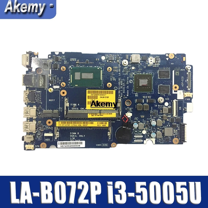 

FOR DELL Latitude 15 3450 3550 Laptop Motherboard CN-0Y42N0 Y42N0 LA-B072P SR244 I3-5005U Motherboard tested 100% work
