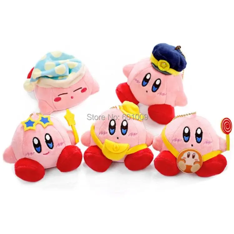 5PCS Star Waddle Dee Doo 8CM Plush Keychain Doll Pendant Soft Animal Dolls Gifts Retail