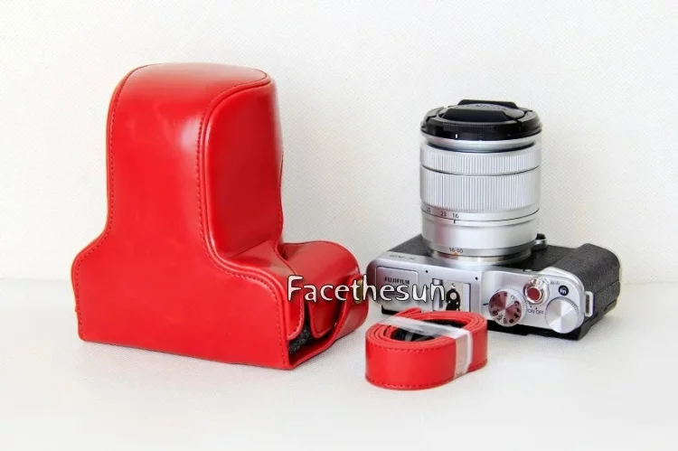 PU leather camera bag fuji -22