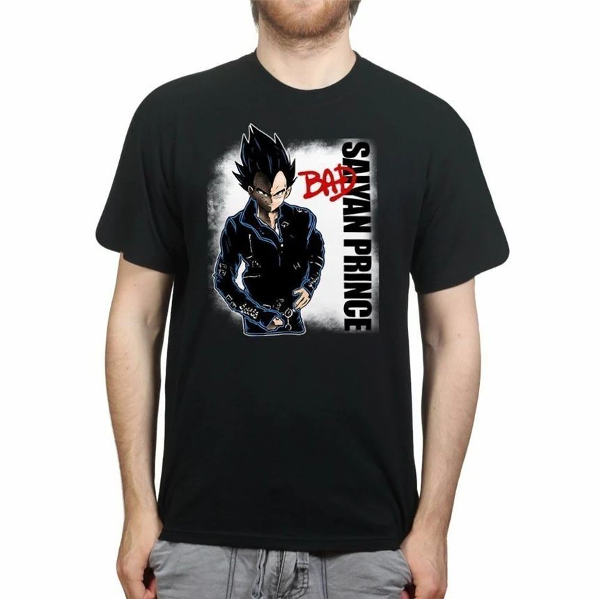 Saiyan Jackson Майкл драконий шар Bad Prince футболка новинка унисекс Funnytee рубашка | Мужская