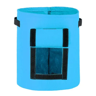 S blue 1 шт. растение сумки горшок Садоводство, овощи, картофелесажалка мешок DIY плантатор Садовые принадлежности для дома и сада Детский горшок - Цвет: S blue
