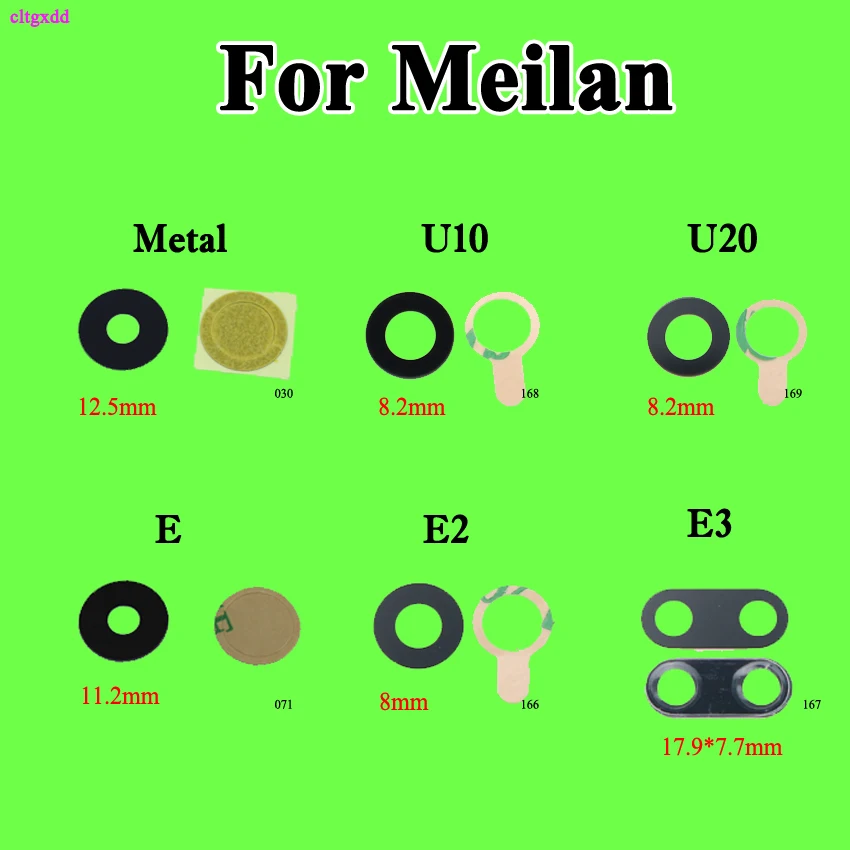 Стеклянная задняя камера cltgxdd 1 шт. сменный объектив для Meizu Meilan Metal E E2 E3 U10 U20 |