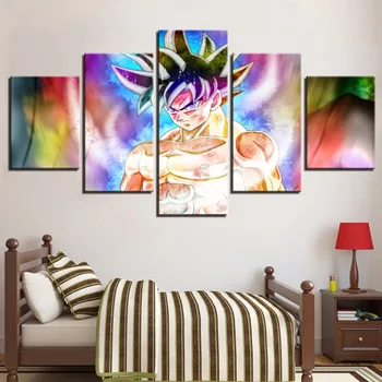 

Dragon Ball Oil Painting Anime Poster Goku Vegeta HD Wallpaper Living Room Decor Wall Stickers Christmas Decoration Murals Gifts
