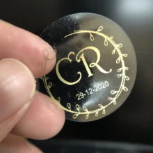 ABC-100 шт./компл. серебряные золотые прозрачные этикетки, на заказ ручной работы вечерние наклейки на свадьбу, персонализированные подарки бирки на сумку