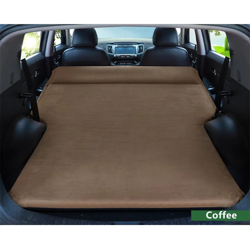 Car Interior Accessories Car Automatic Inflatable Surface Suede Mattress Travel Fold Bed For All SUV MPV