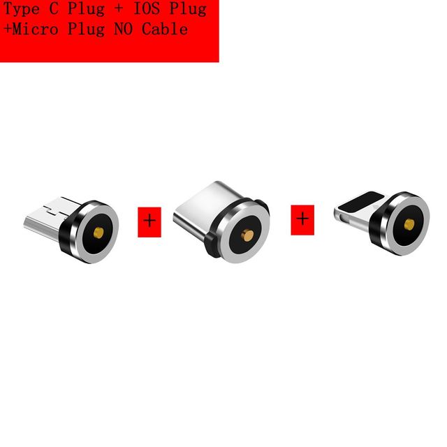 Magnetic Cable Plug Type C Micro USB C Plugs Fast Charging Phone Microusb Type-C Magnet Charger Plug For iPhone XR Adapter