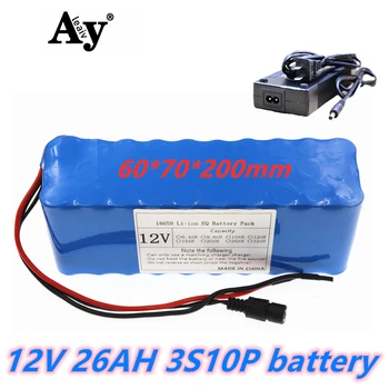 

NEW High Quality 18650 3S10P 26AH Rechargeable Portable Lithium-ion Battery DC 12V 26000mAh With BMS battery pack+3A charger