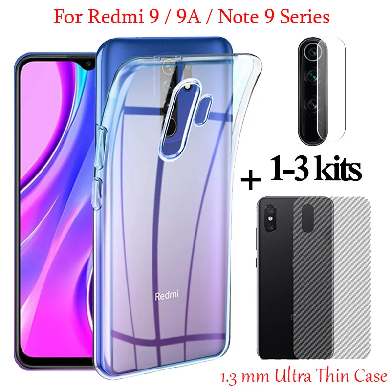 Ультратонкий Прозрачный чехол для телефона Redmi9 9A силиконовый Redmi Note 9S Xaomi 9Pro